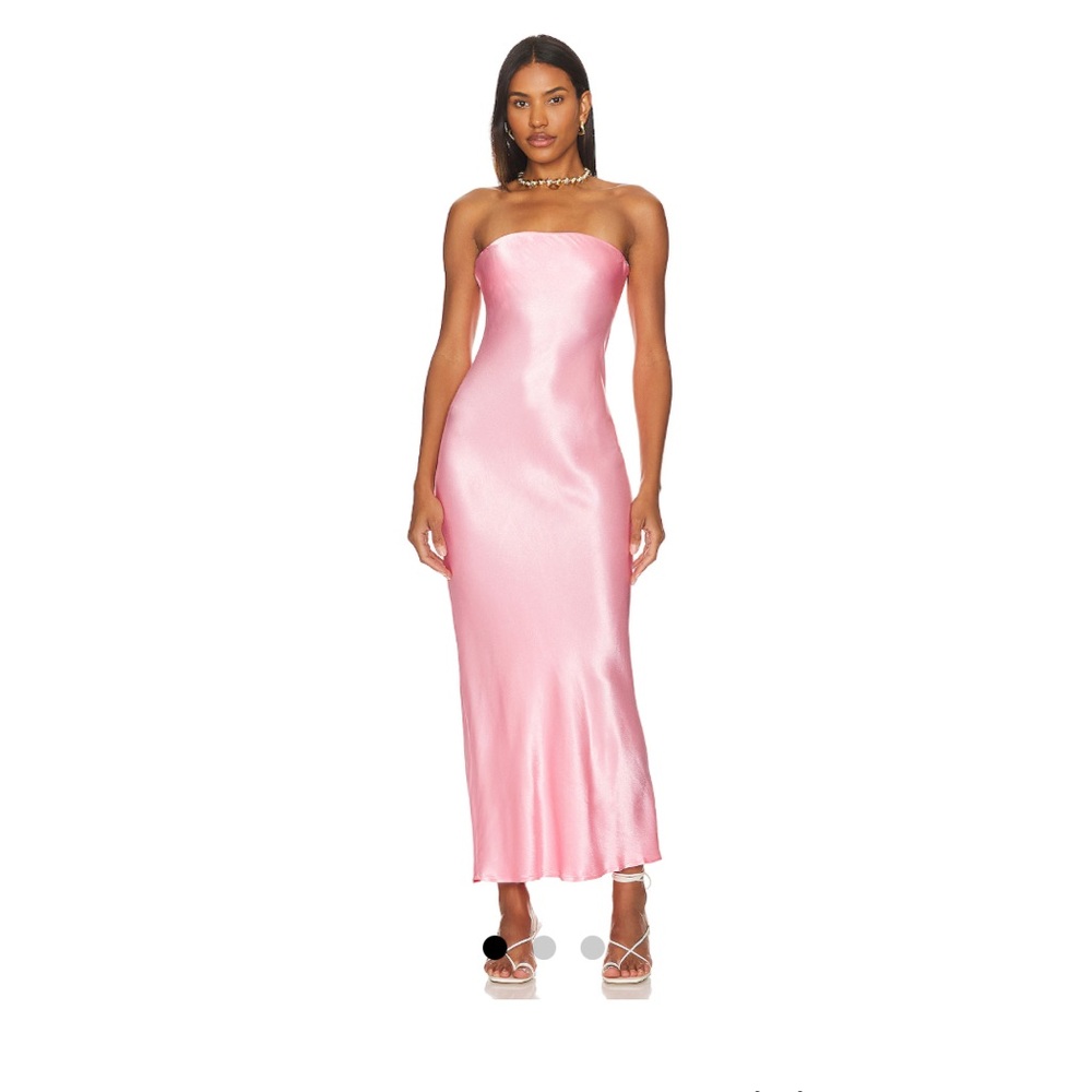 SNDYS Pink Strapless Slip Dress